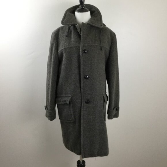 Loden King Wool Hooded Coat 36 - Picture 2 of 6